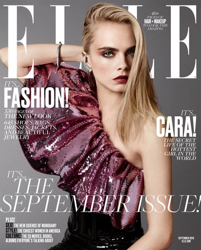 Cara Delevingne za Elle