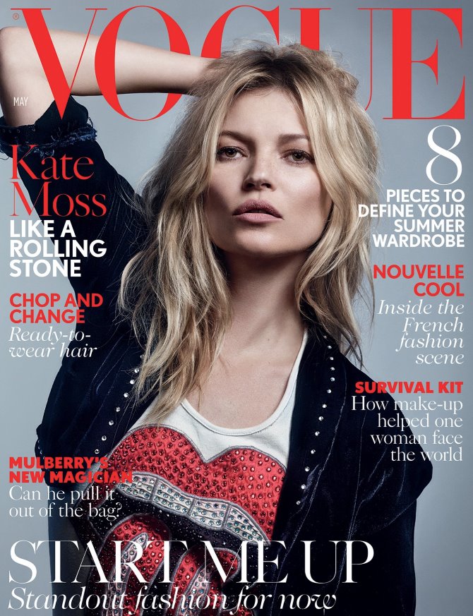 Kate Moss opet na naslovnici Voguea