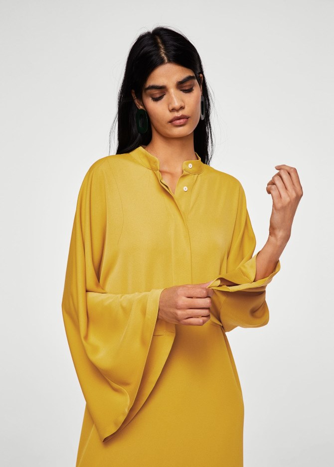 Duga žuta haljina, 549,90 kn, Mango