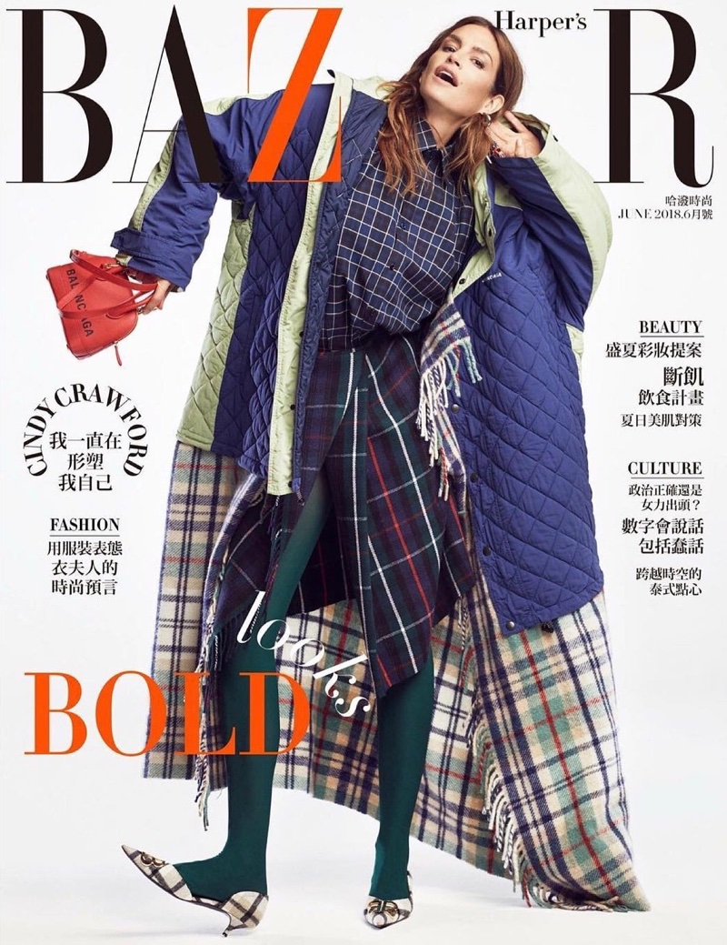 Cindy Crawford za Harper's Bazaar