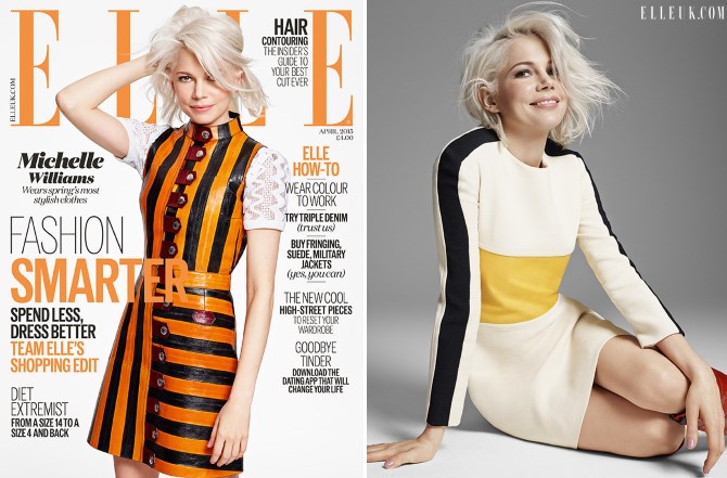 Michelle Williams za Elle