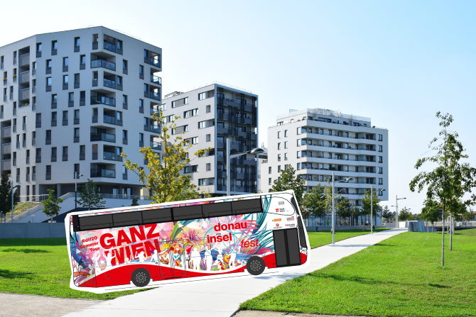 Autobus s pozornicom obići će cijeli Beč © Donauinselfest