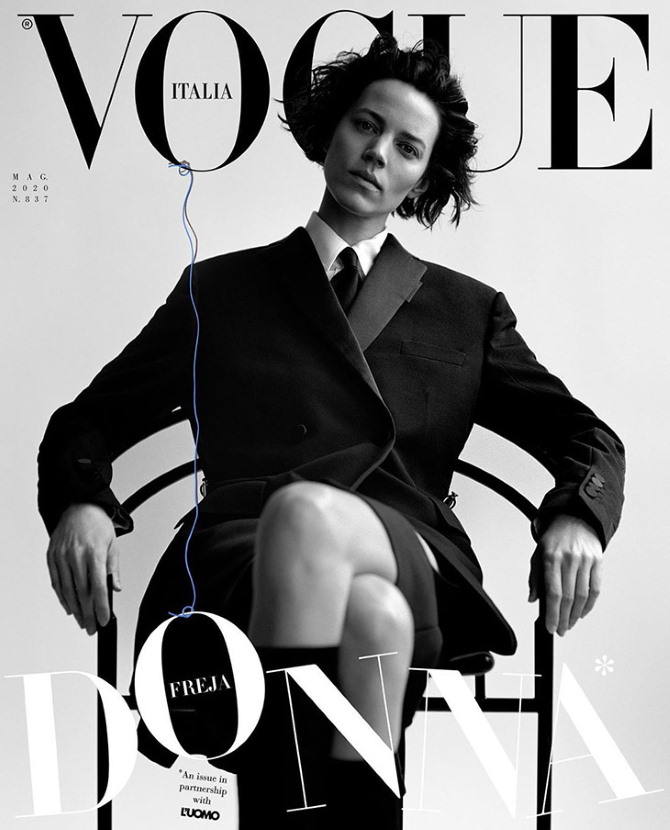 Freja Beha na naslovnici talijanskog Voguea