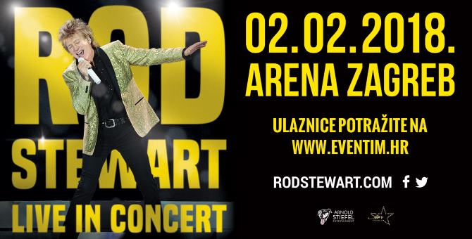 Rod Stewart 02. veljače 2018. u zagrebačkoj Areni