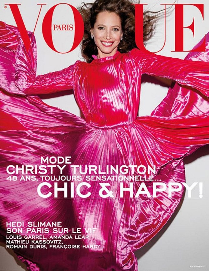 Christy Turlington za pariški Vogue