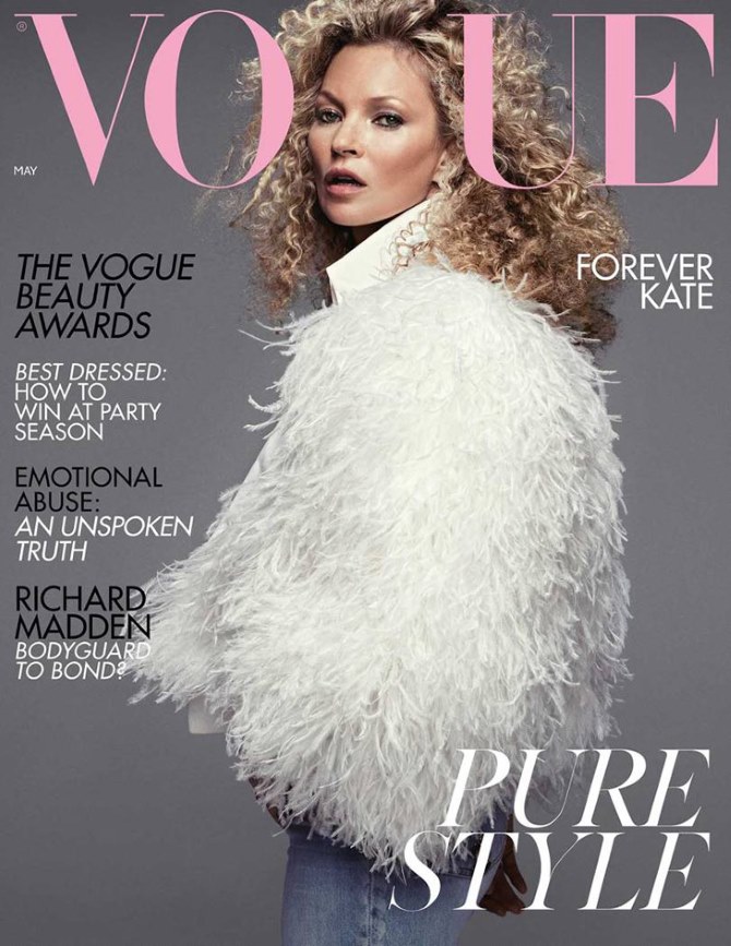 Kate Moss na naslovnici svibanjskog izdanja britanskog Voguea | Foto: Inez & Vinoodh