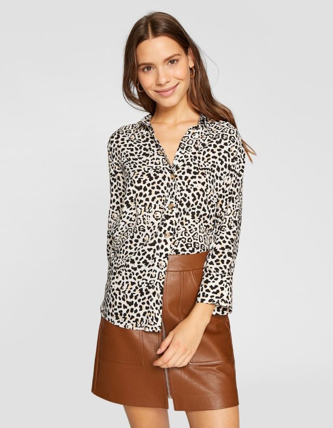 Košulja s leopard printom, Stradivarius - 119,90 kn