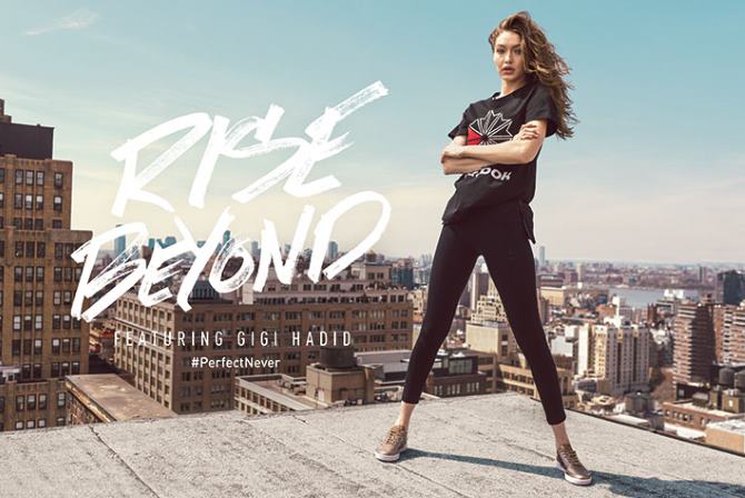 Gigi Hadid za Reebok