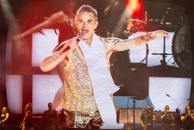 Robbie Williams u Puli. Foto: Srečko Zajec / CroModa