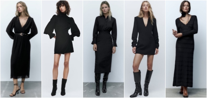 Najljepše crne haljine iz Zare za jesen 2022.