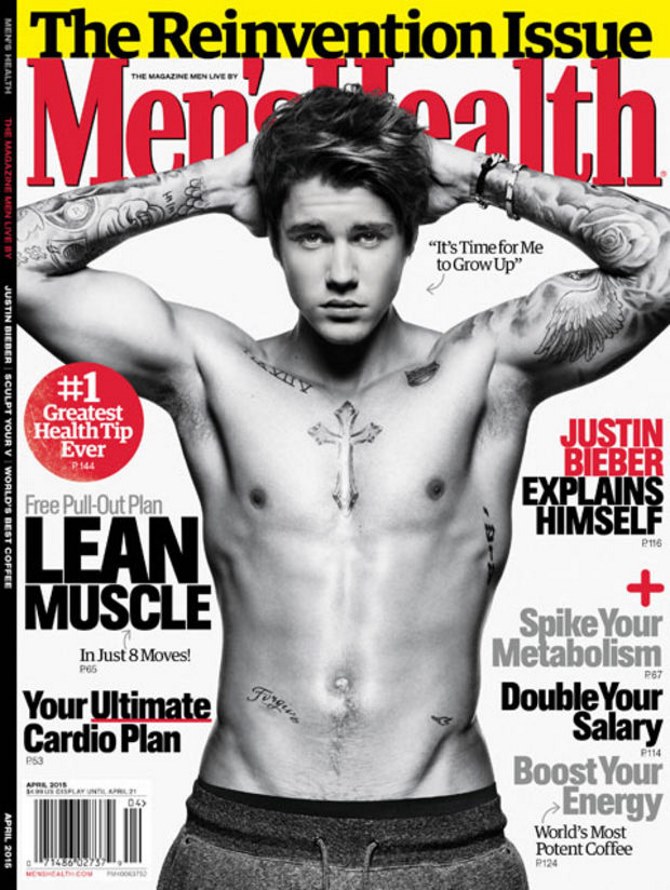 Justin Bieber za Men's Health