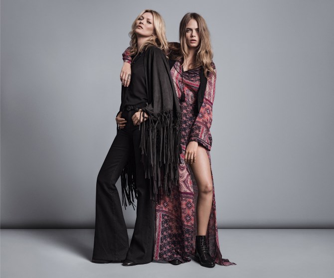 Kate Moss i Cara Delevingne za Mango