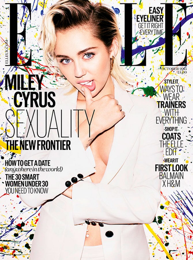 Miley Cyrus za Elle UK