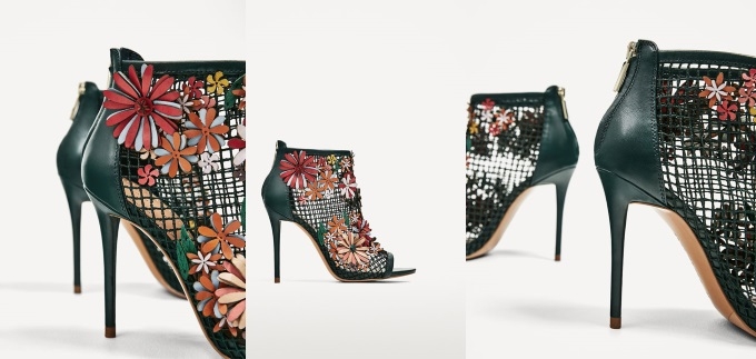 Modni trendovi u Zarinoj verziji: Mrežaste sandale sa cvijećem