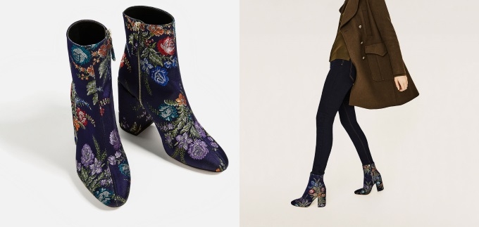 Ruska inspiracija: Čizme do gležnja s vezenim detaljima