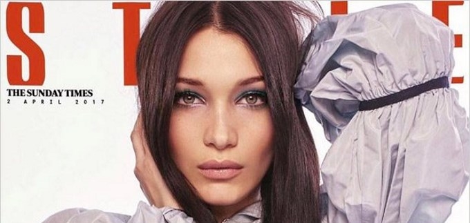 Lijepa u ljubičastom: Bella Hadid za Sunday Times Style Magazine