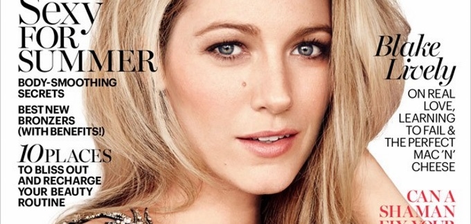 U wow kombinezonu: Blake Lively za Marie Claire