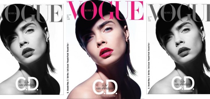 Slavna Cara Delevingne u noir izdanju za korejski Vogue