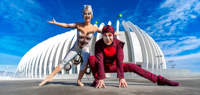 Cirque du Soleil na ulicama Zagreba uoči spektakla u Areni