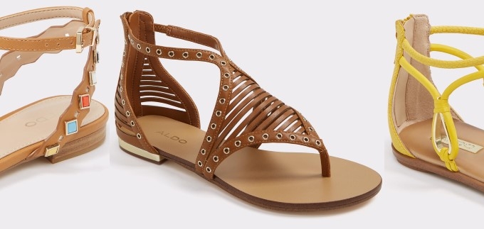 Aldo: TOP 30 modela ravnih sandala za ljeto 2017.
