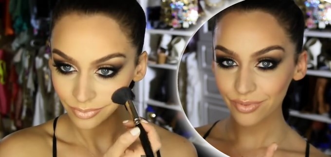 Brončani smokey eye make-up inspiriran Kim Kardashian