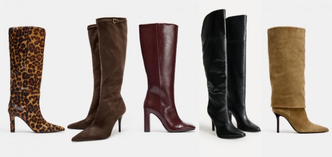 10 visokih čizama s petom iz Zare koje podižu svaki outfit  