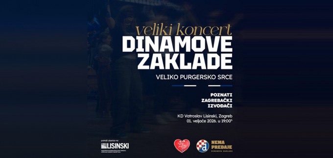 Dinamova zaklada najavljuje veliki koncert u Lisinskom