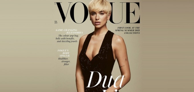 Dua Lipa u Armanijevoj haljini za Vogue