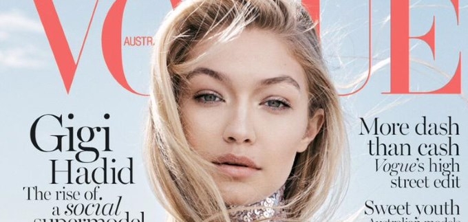 Gigi Hadid na coveru australskog Voguea