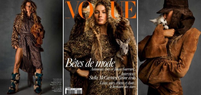 Iz bikinija u krzno: Gisele na sibirskom coveru Voguea za kolovoz