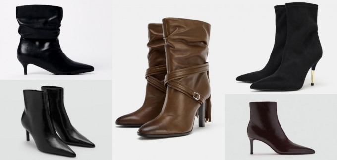 10 gležnjača s tankom petom za večernje zimske sheme