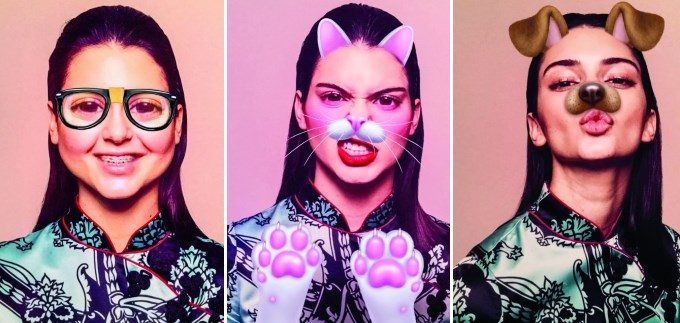 Kendall Jenner kroz filtere Snapchata za Garage Magazine