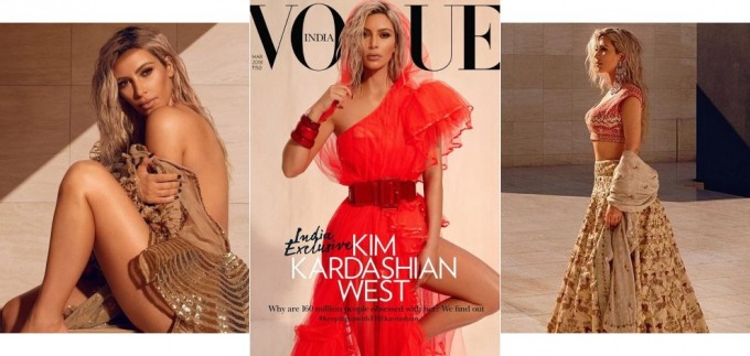 Kim Kardashian West u očaravajućoj haljini za indijski Vogue