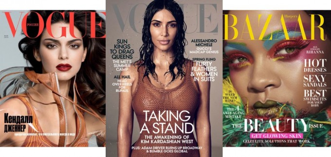 Svibanjski coveri u znaku Rihanne, Kim Kardashian i Kendall Jenner