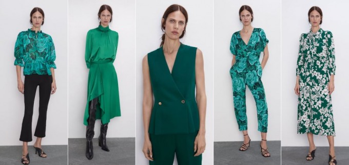 Hit boja jeseni je zelena. Pogledajte kako je to zamislila Zara