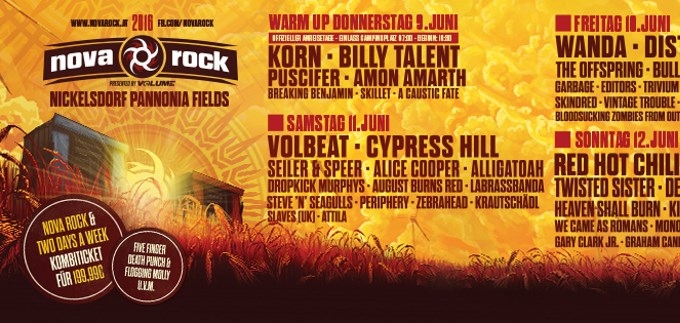 Predstavljena nova runda bendova za Nova Rock festival