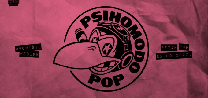 Psihomodo Pop 25. rujna u dvorištu Medike