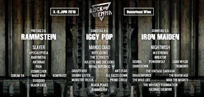 Rock in Vienna: Velikani rocka početkom lipnja u Beču
