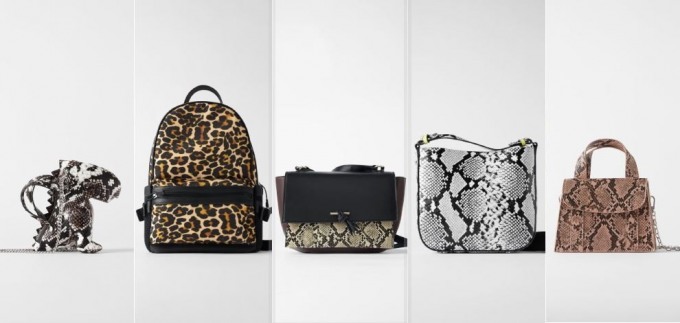 Zara F/W 2019: Torbe, torbice i ruksaci sa animal printom