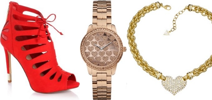 Guess za zaljubljene: Romantične cipele, satovi i nakit