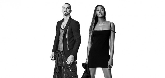 Zlatan Ibrahimović i Naomi Campbell za Dsquared2