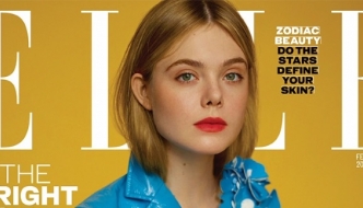Elle za Elle: Sestra Dakote Fanning u plavom kaputu na naslovnici