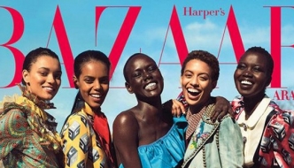 Šarena Guccijeva priča za cover arapskog Harper's Bazaara 