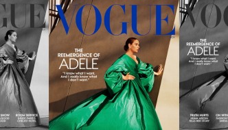 Adele u Valentino haljini na naslovnici Voguea