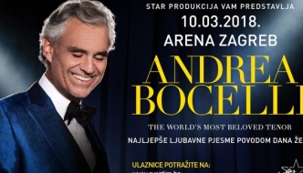 Najljepši dar za Dan žena: Andrea Bocelli 10. ožujka 2018. u Zagrebu