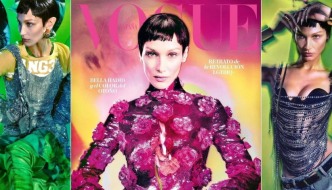 Bella Hadid nosi Valentino na naslovnici Voguea