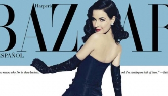 Dita Von Teese u Louboutinkama za Harper's Bazaar