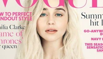 Emilia Clarke iz Igre prijestolja na naslovnici Voguea