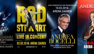 Koncerti u Areni Zagreb: Stižu nam svjetska glazbena imena