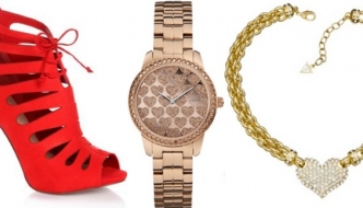 Guess za zaljubljene: Romantične cipele, satovi i nakit